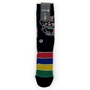 Stance Elf Movie Crew Socks Mens Large Candy Food Groups Christmas Gift Funny